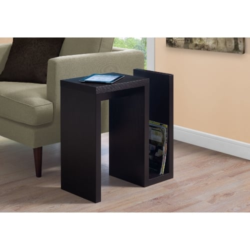 24"H Accent Table in Cappuccino